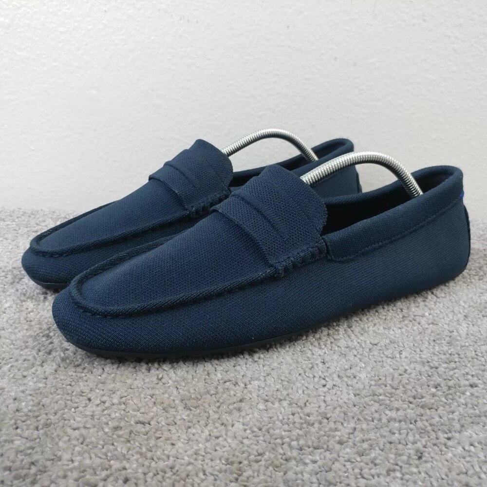 Rothy’s The Driving Loafer Mens 12 Slip On Shoes Navy Blue Rothys